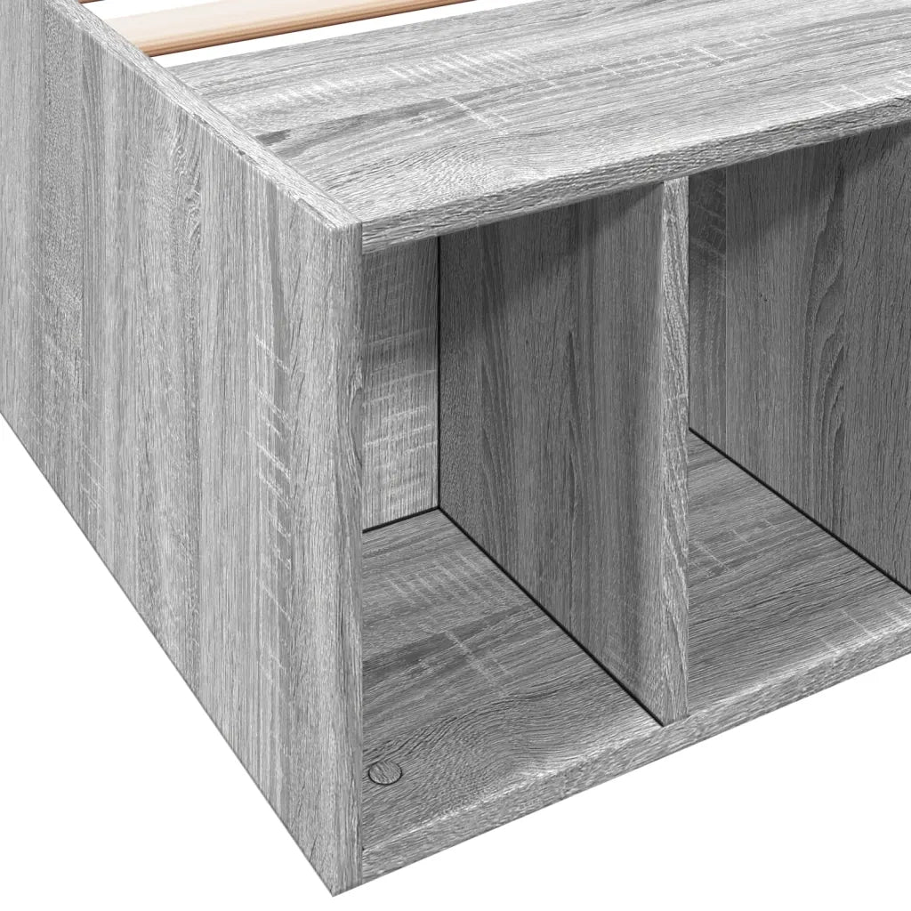 Giroletto-Struttura Letto Grigio Sonoma 90x200 cm in Legno Multistrato 373485