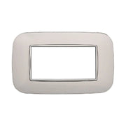 Placca Orbis Serie Moon 4P Colore Bianco Compatibile Con Bticino Axolute