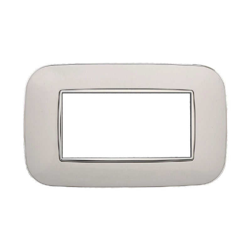 Placca Orbis Serie Moon 4P Colore Bianco Compatibile Con Bticino Axolute