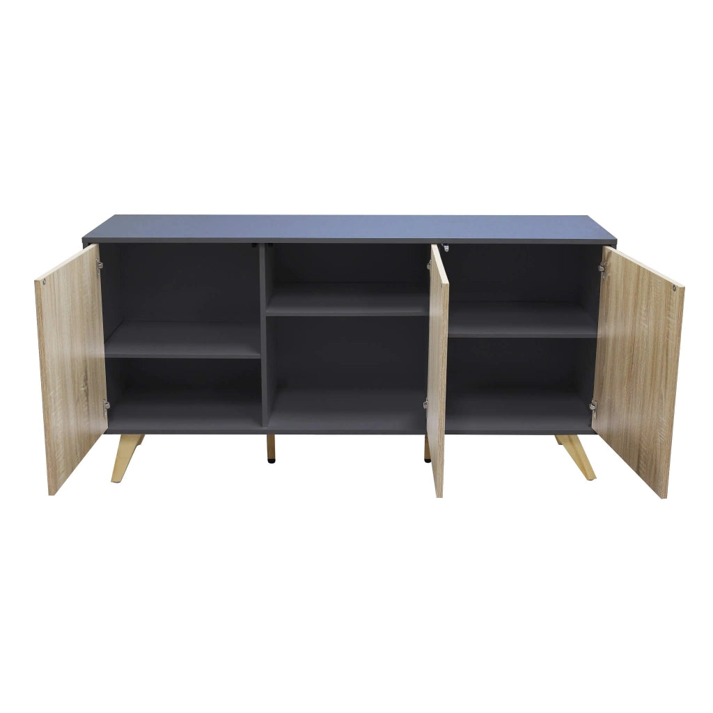 Madia Moderna con tre ante in Legno Composito cm 150x39 5x75 - WILLO