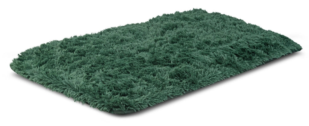 AIO FACTORY 80x120 cm TAPPETO PELOSO ANTISCIVOLO Tappeto morbido verde