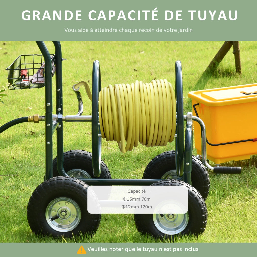Carrello Avvolgicavo ¨C Zephmum ¨C 70 m, Verde, Metallo