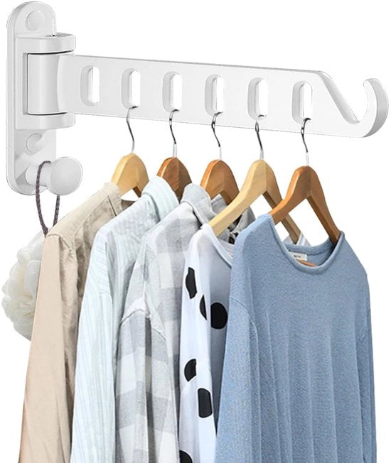 Capstocco Opvolevole, capstocco da parete Capstocco Opvolevole con gancio 180° girevole Capstocco in alluminio per abbigliamento Maniglione Maniglione per armadio per camera da letto, bagno, balcone, Bianco