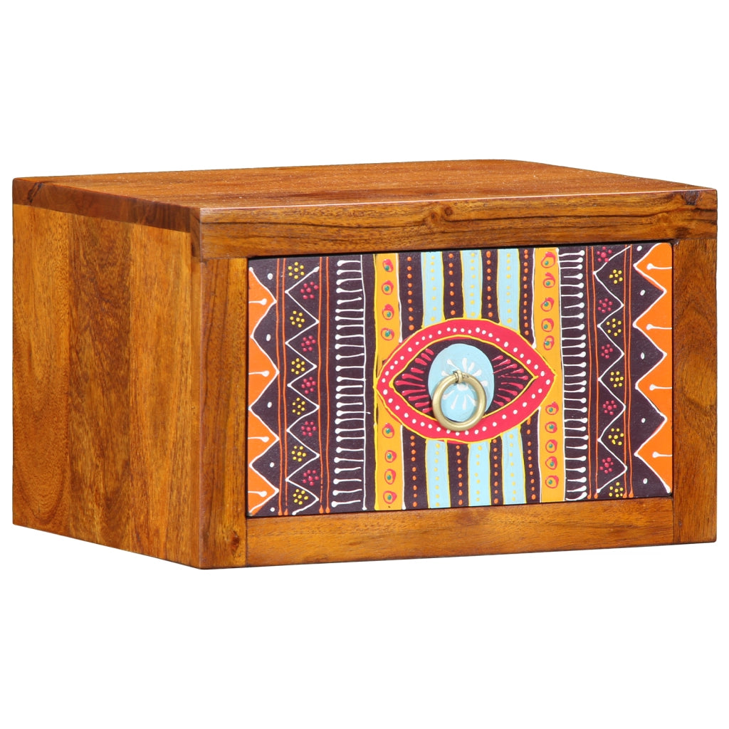Cabinetti da notte  2 pz 35x30x22 cm in legno massello di acacia