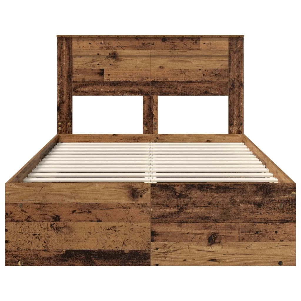 Struttura del letto Legno vecchio 135 x 190 cm Pino massello 3409773