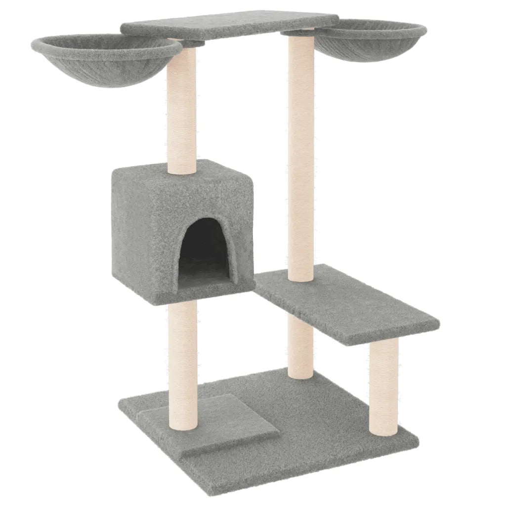 Albero per Gatti con Tiragraffi Grigio Chiaro 82 cm CFW4911490