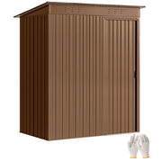 Casetta da Giardino in Metallo ¨C zephmum ¨C 159x106x181 cm Marrone