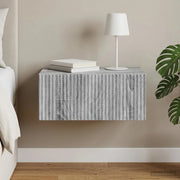 Mobiletto da notte a muro Grigio Sonoma 49 x 34,5 x 20 cm 898457