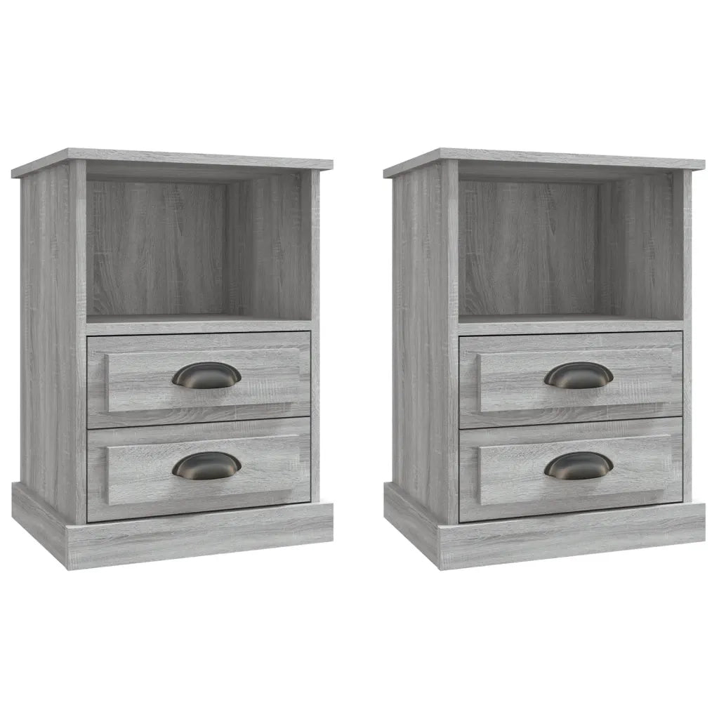 Comodini 2 pz Grigio Sonoma 43x36x60 cmcod mxl 78313
