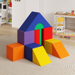 Set 11 Costruzioni Morbide per Bambini da 1-3 Anni in PU e EPE Multicolore