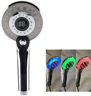 Douchekoppi e sfiocchi, douchi manuali, douchekoppi con LED, douchekoppi per docce a pioggia, douchekoppi sfiocchi con visualizzazione temperatura LED, 3 modalità di sfioccare
