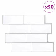 Piastrella subway 20 pz Bianco e Grigio 29 x 21 cm CFW4088697