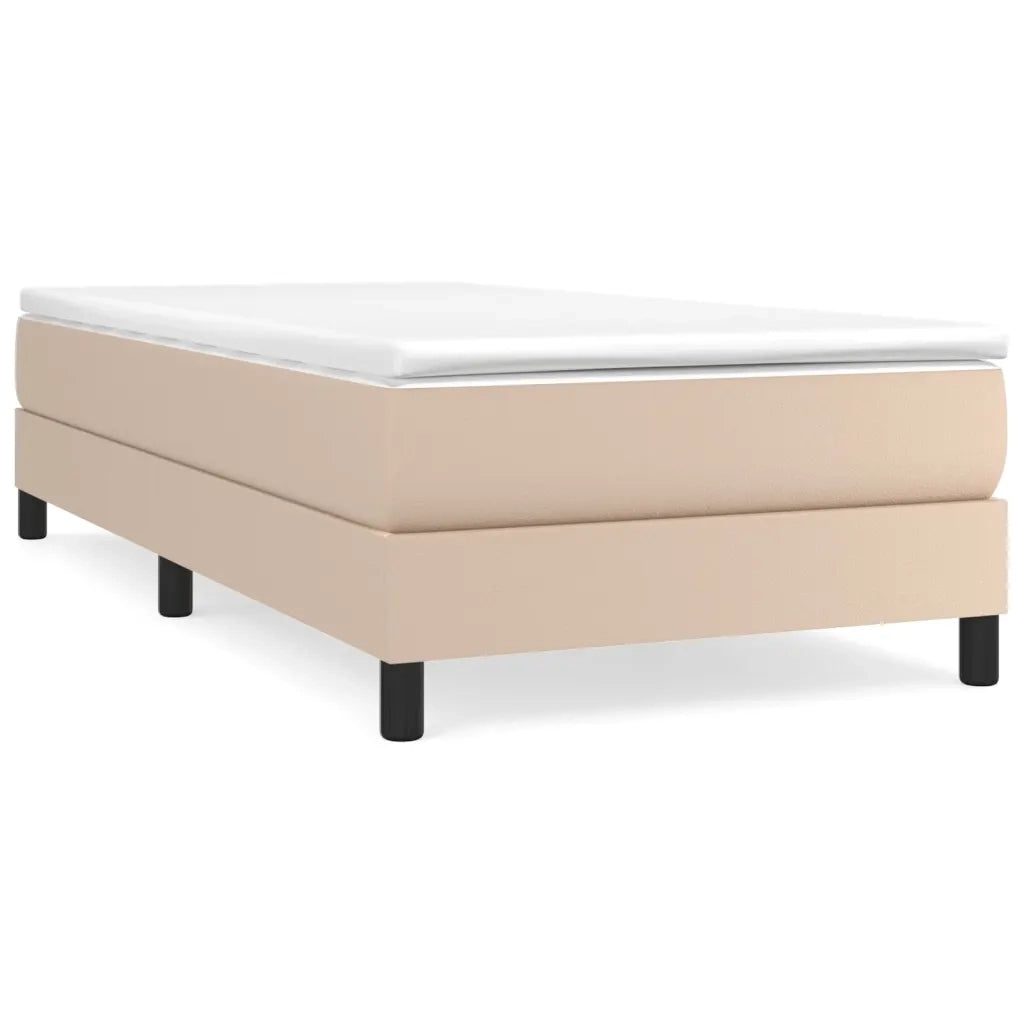 Giroletto a Molle con Materasso Cappuccino 80x200 cm Similpelle cod mxl 64378