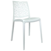 Marvin Sedia Da Interno Esterno Stone In Polipropilene Giardino Impilabile Di Design Sedie Moderne Per Cu Bianco/1 Sedia