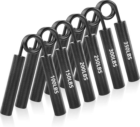 Allenamento per braccio per esercizi di allenamento per braccio - 6 pezzi 100-350 kg - allenatore di presa manuale allenatore di dita - allenamento manuale duraturo per la costruzione di muscoli esercizi di riabilitazione manuale
