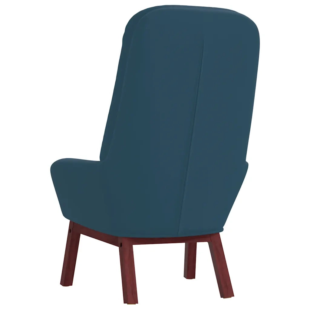 Poltrona Relax Blu in Velluto 341228