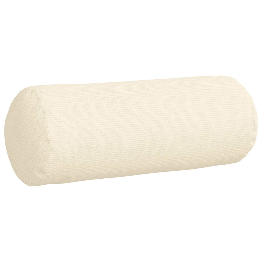 Cuscini a rullo 2 pcs Crema Ø 25 x 70 cm Tessuto in Cords