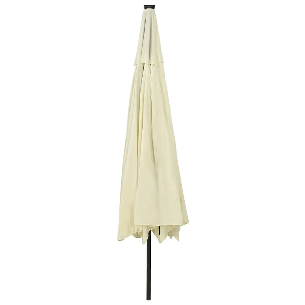 Ombrellone da Giardino-Ombrello da Balcone con Luci LED 400 cm Sabbia