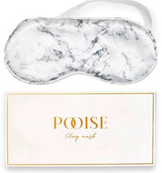 Slaapmasker con cuscino in seta veganistica - Anti-età e anti-rughe - Cintura regolabile - Blocco luce del 100% - Maschera per il sonno - Ideale regalo per donne (grigio)