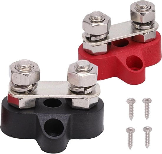 Kit di connettori di posta isolati per auto, marine, barca - 12V 24V - Set di connettori di posta positivi e negativi