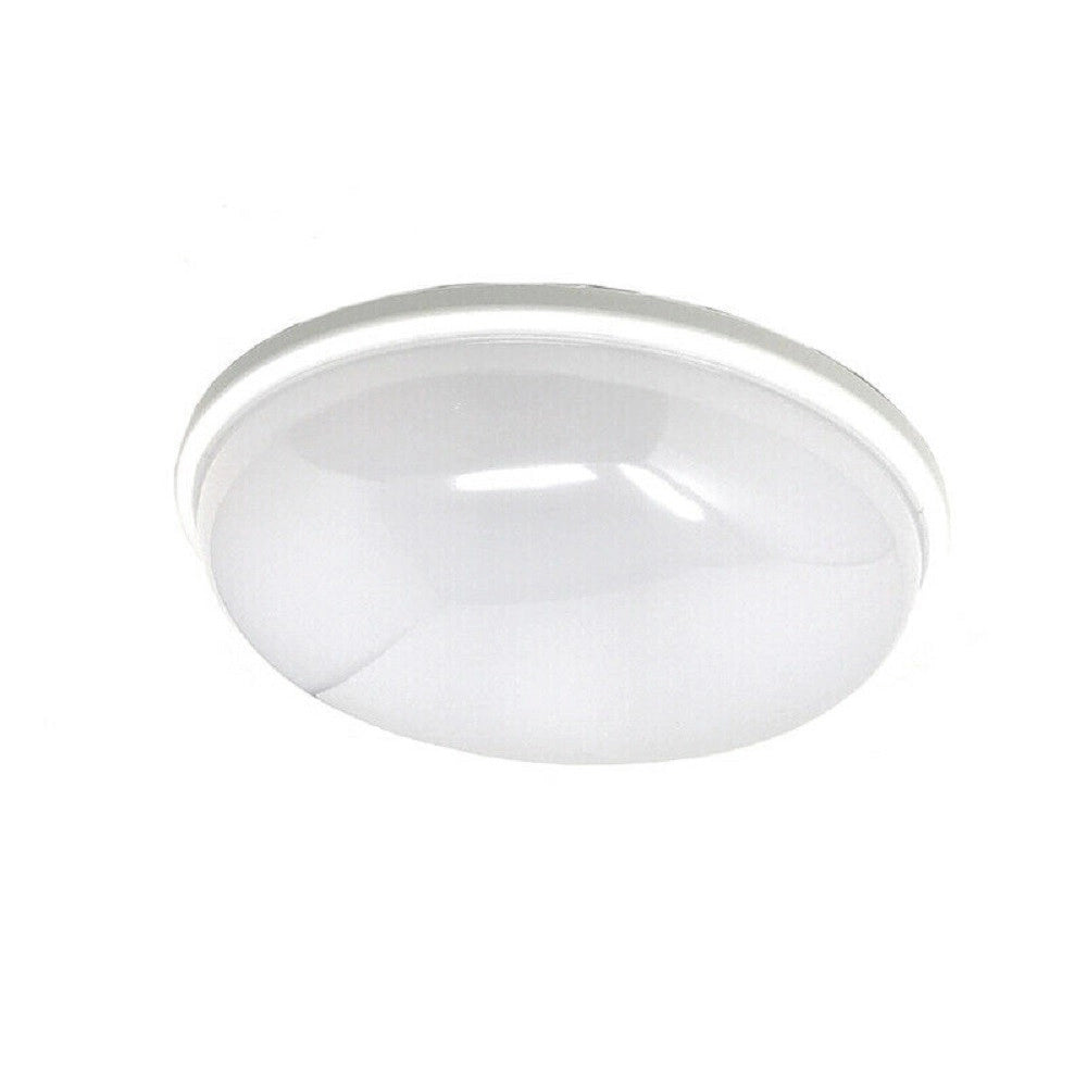Trade Shop - Plafoniera A Soffitto Da Giardino A Led 24w Luce Fredda Calda Naturale Ip65 Es52 - -bianco Caldo      -