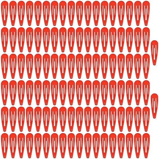 Set di spille per capelli per ragazze, 110 pezzi, spille per capelli in metallo per stile e trucco, accessori per capelli, rosso