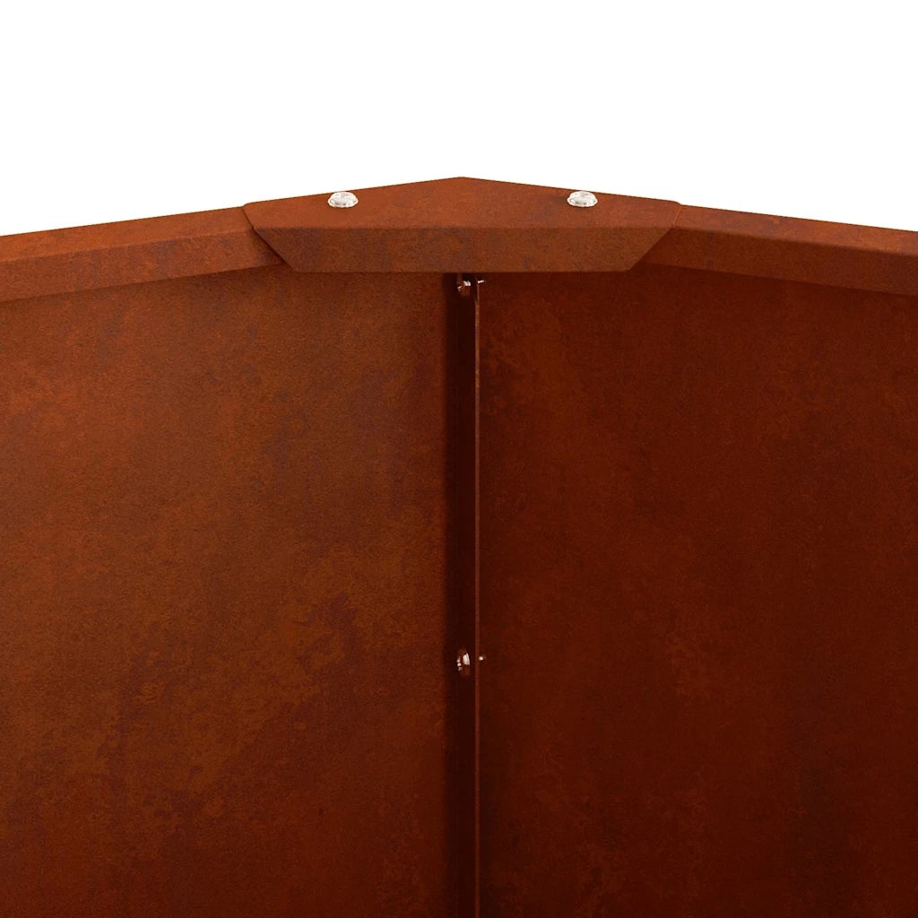 Fioriera Ruggine-Vaso-Contenitore per Piante 60 x 60 x 35 cm