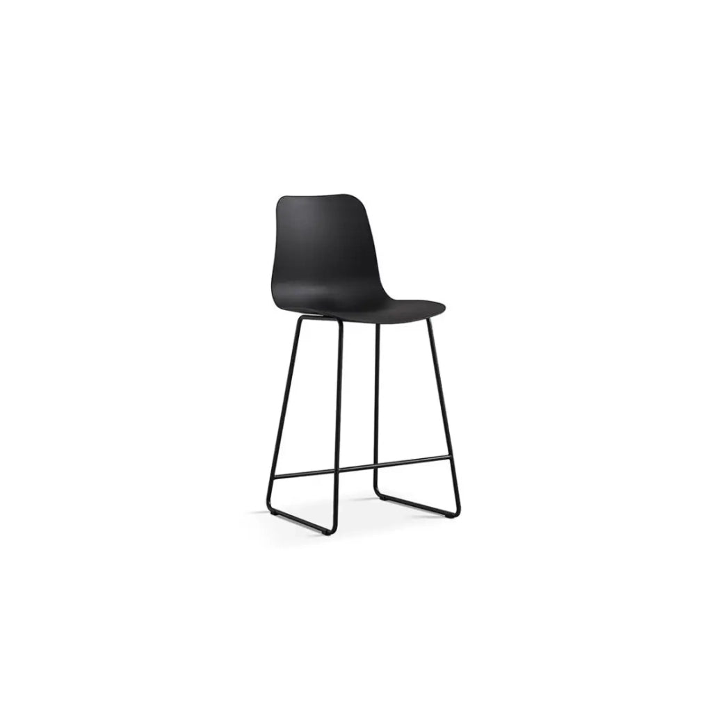 Sedia da bancone ''Mario'' PP Nero, dimensioni: H100,5 x L51 x P44cm