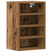 Pensile da cucina a parete in stile antico 40 x 29,5 x 60 cm legno composito finitura effetto legno anticato 02_0050454