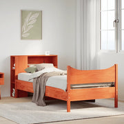 Letto senza Materasso Marrone Cera 75x190 cm in Legno di Pino 3323325