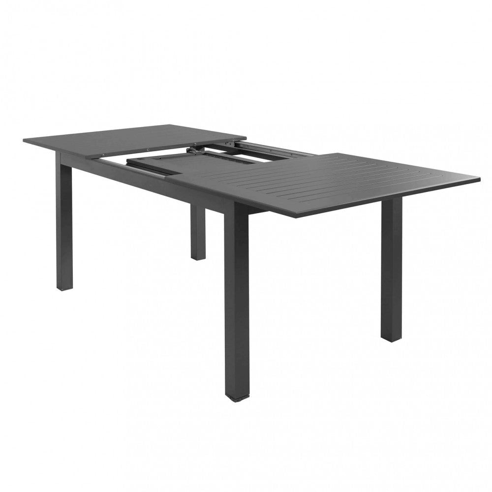 Tavolo Cuba Allungabile 150/210x90x75 h cm in Alluminio Antracite