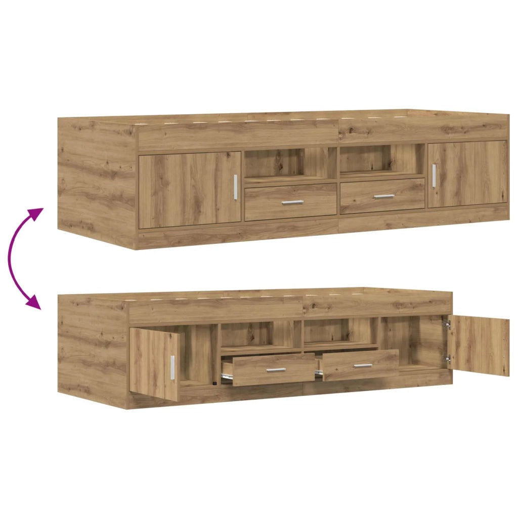 Telaio del letto con storage Rovere Artigianale 80 x 200 cm 3429500