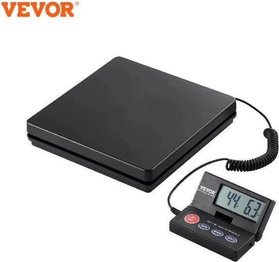 Piattaforma di Bilanciamento - 10g-50kg - Bilancia di Pacchetto - 2g Precisione - Bilancia Digitale kg/lbs/lbs:oz/g - Bilancia di Tel - Cassetta in ABS Funzione Tarra/Hold - Alimentazione AC/DC - Bilancia Industriale - Bilancia di Posta