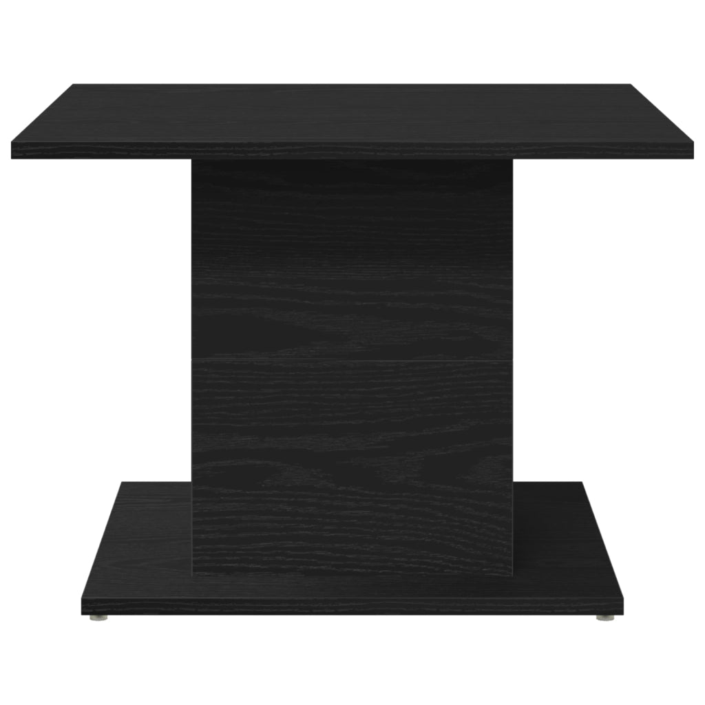 Tavolino da caffÃ¨ Rovere nero 55,5x55,5x40 cm Legno ingegnerizzato