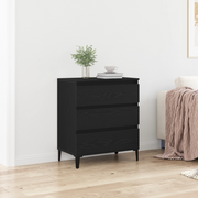 Credenza Nero Rovere 60x35x70 cm Legno ingegnerizzato
