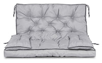 AIO FACTORY 100x60x50 cm Set da giardino impermeabile con cuscino grigio