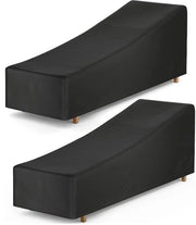 Set di 2 coperte per divano in 210D Oxford tessuto per divani da giardino, protezione contro tutte le condizioni atmosferiche - 200*70*40/75 cm