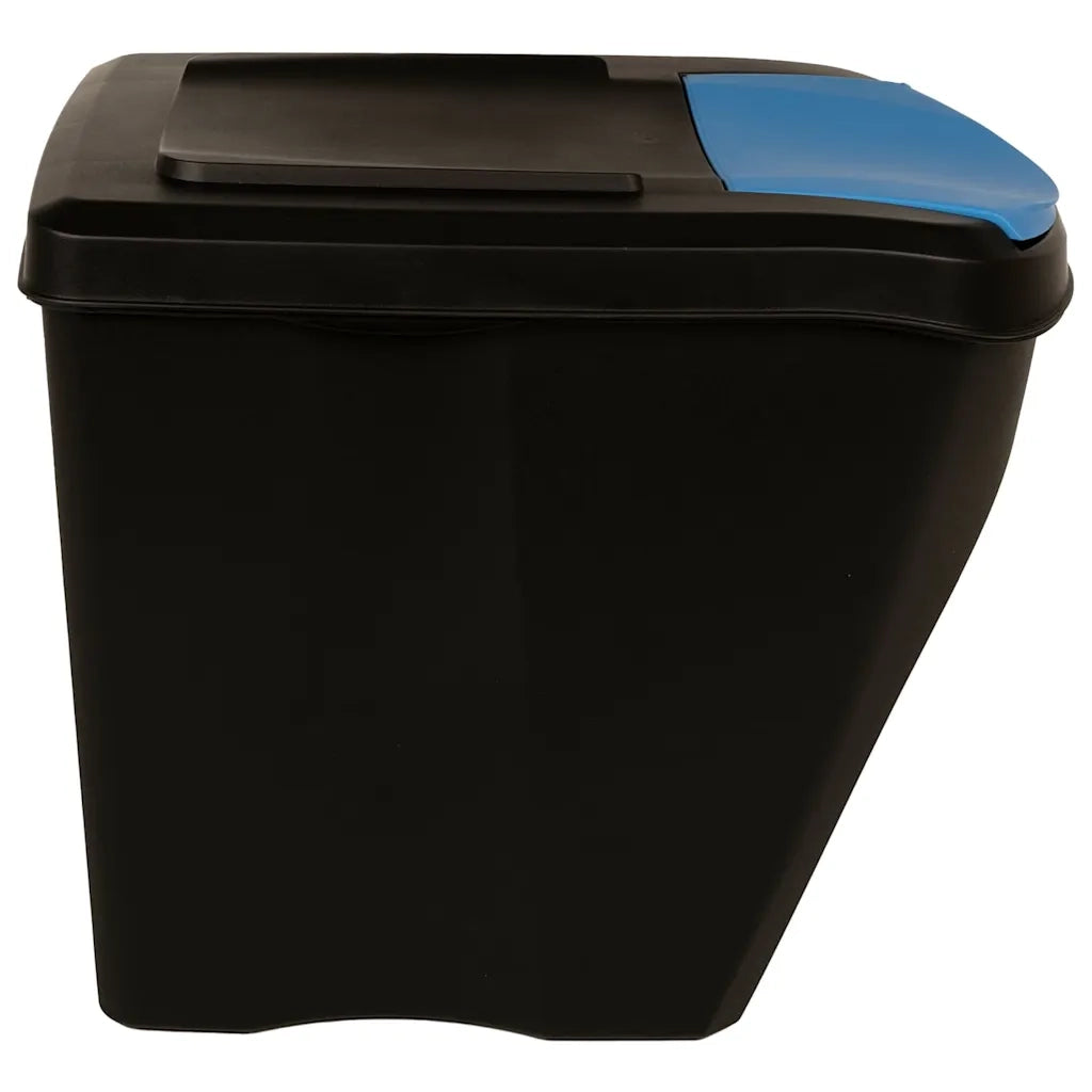 Cestini per Rifiuti Impilabili 4 pz Antracite 100 L 316185