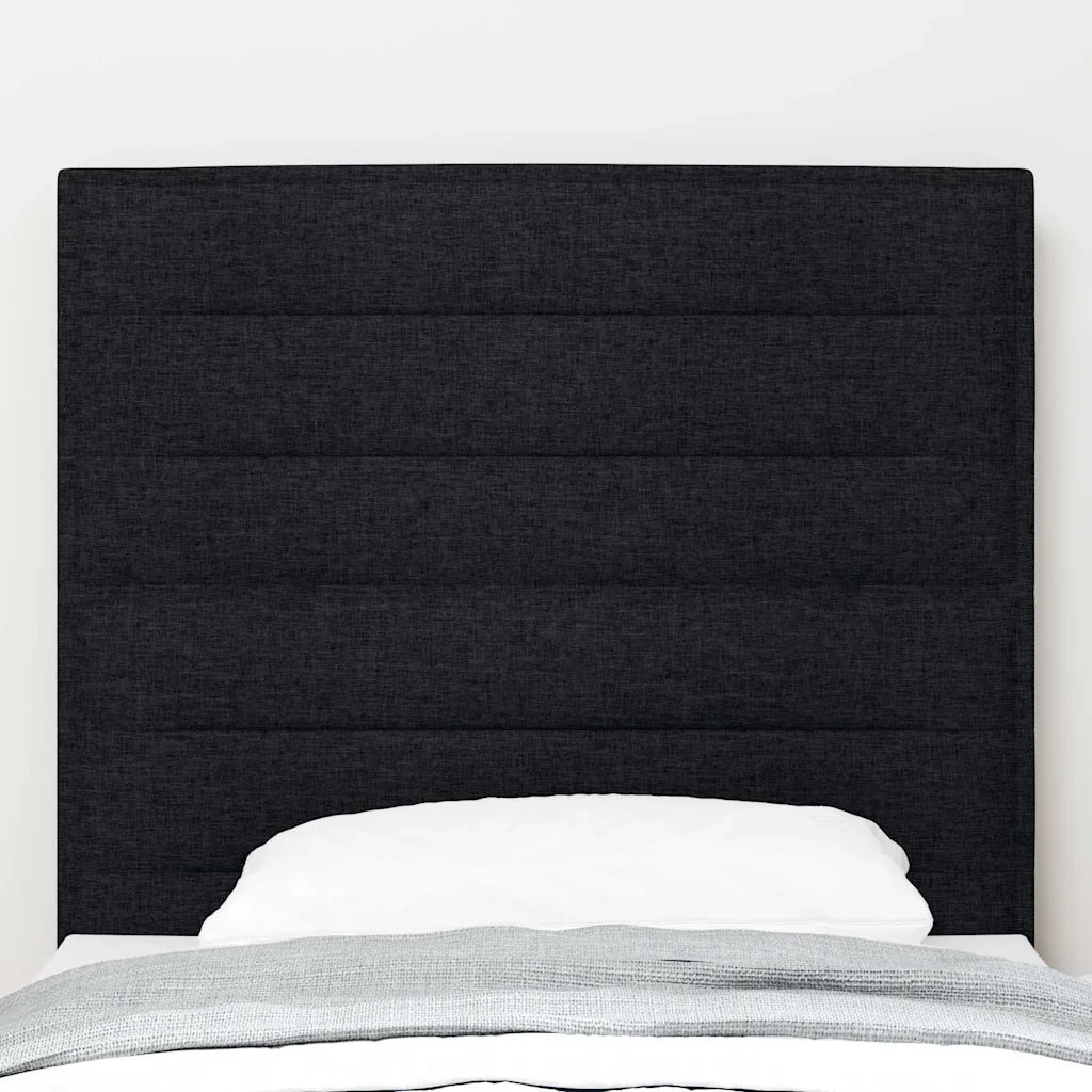 Testiera | Testata LED con strisce LED con Testiera | Testata Nero 100 cm Tessuto