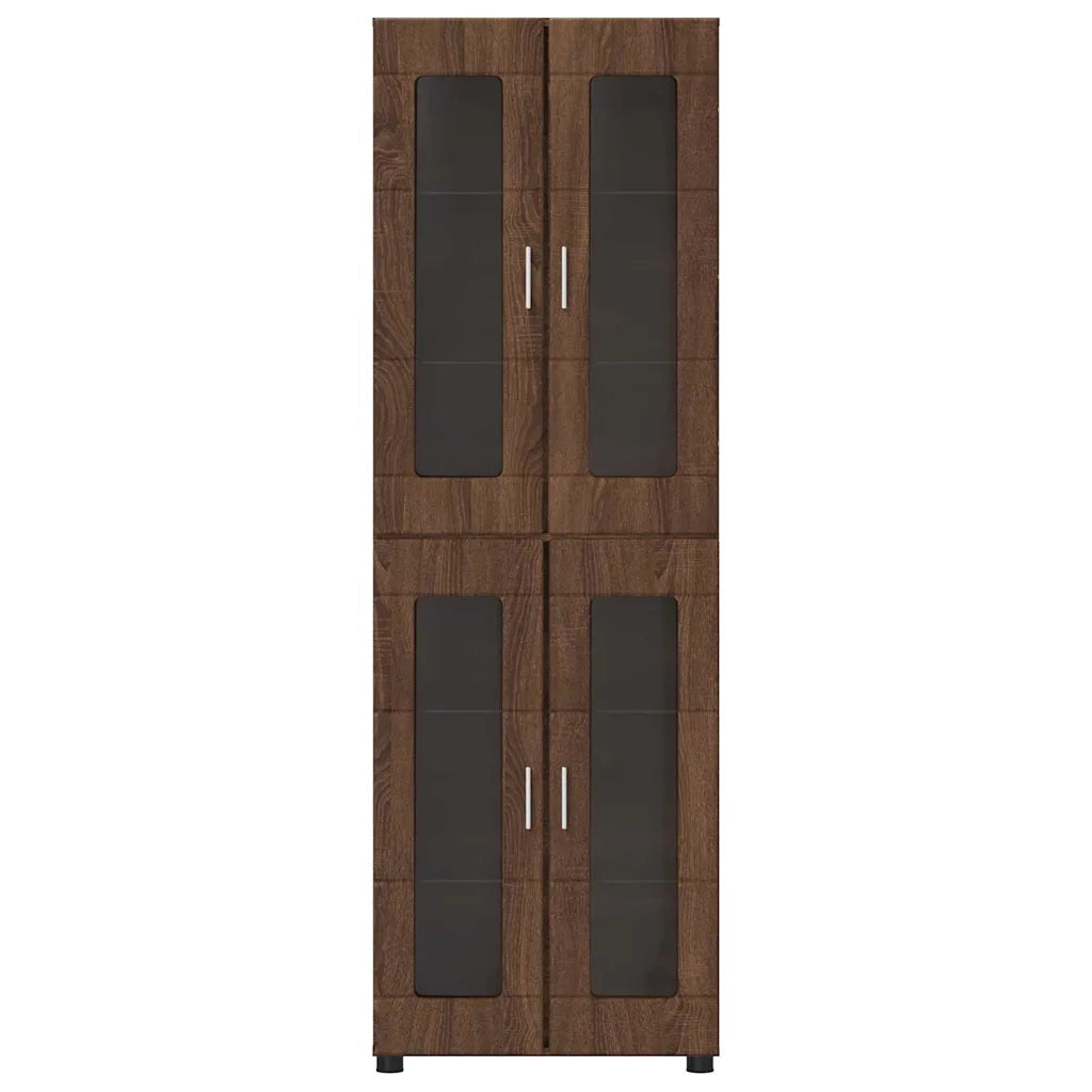 Credenza con lo scaffale FLORIN Rovere Marrone 60 x 35 x 182 cm 3397911