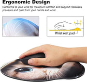 Mouse ergonomico con supporto per la mano e schiuma di memoria, base anti-slip