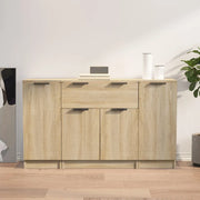 Credenze 3 pz Rovere Sonoma in Legno Multistratocod mxl 77446
