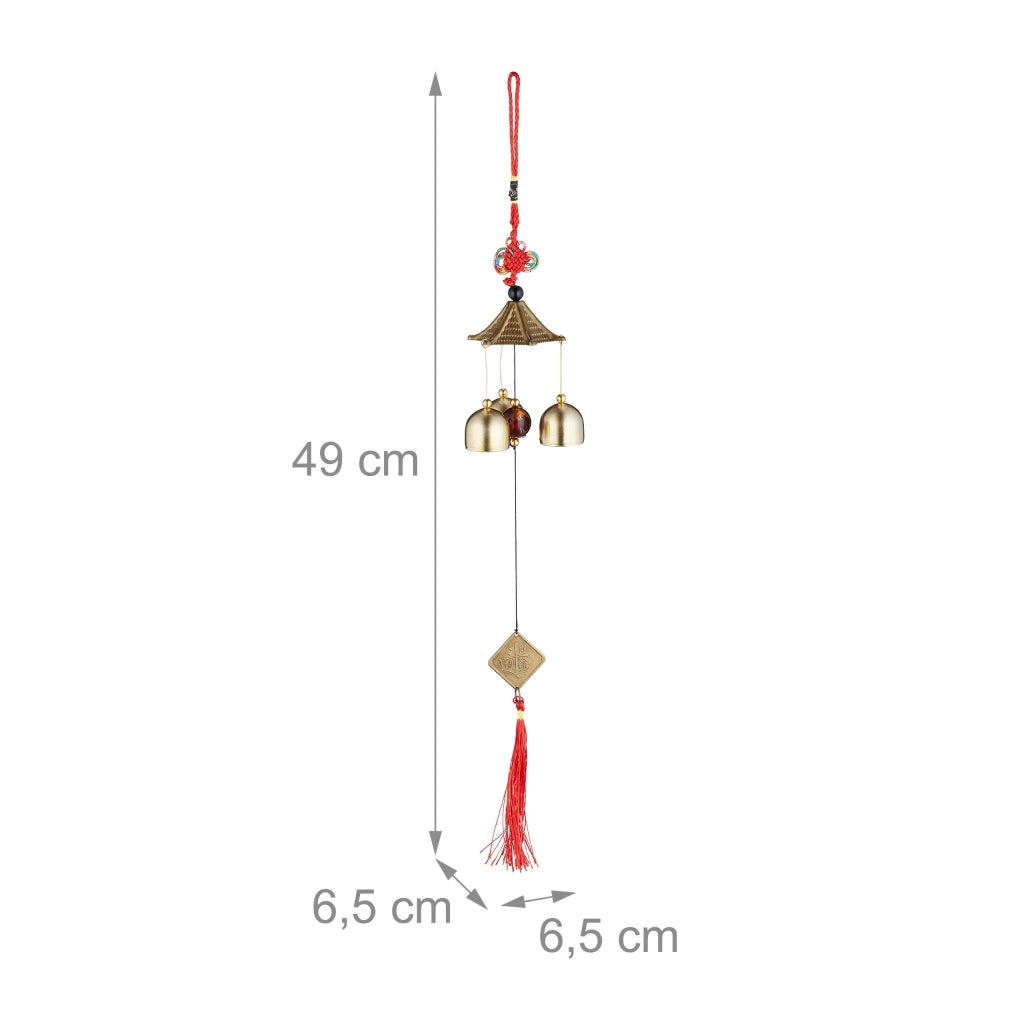 Set di 2 campanelli eolici decorazione sonora per balcone giardino produce suoni rilassanti stile asiatico in metallo nero 13_0014408
