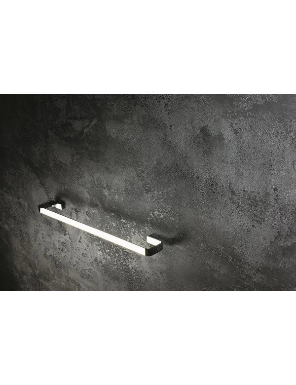 Portasciugamani a muro SOLO in ottone cromato 60 x2,5 x8 cm