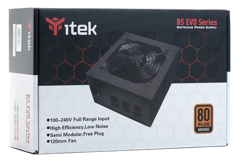 itek BS750 alimentatore per computer 750 W 24-pin ATX ATX Nero