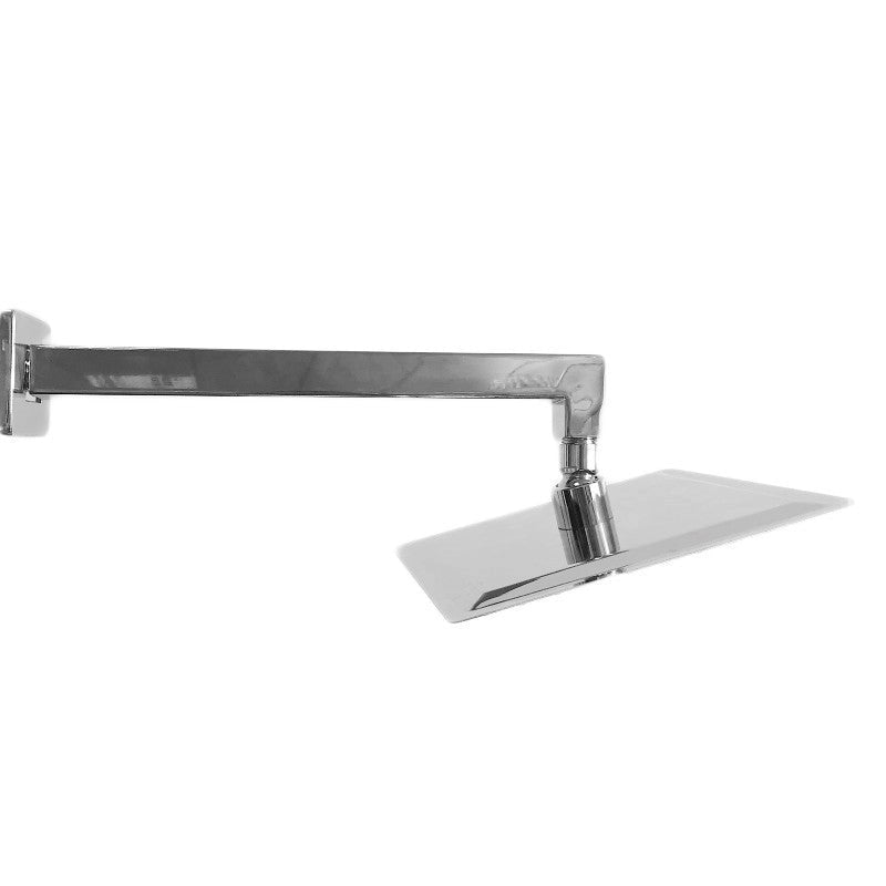 Kit set Doccia Braccio Doccia Cm 30 Con Soffione Doccia Quadrato 20 X 20