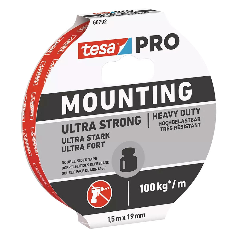 Nastro biadesivo ultra strong 1,9 x 1,5 cm