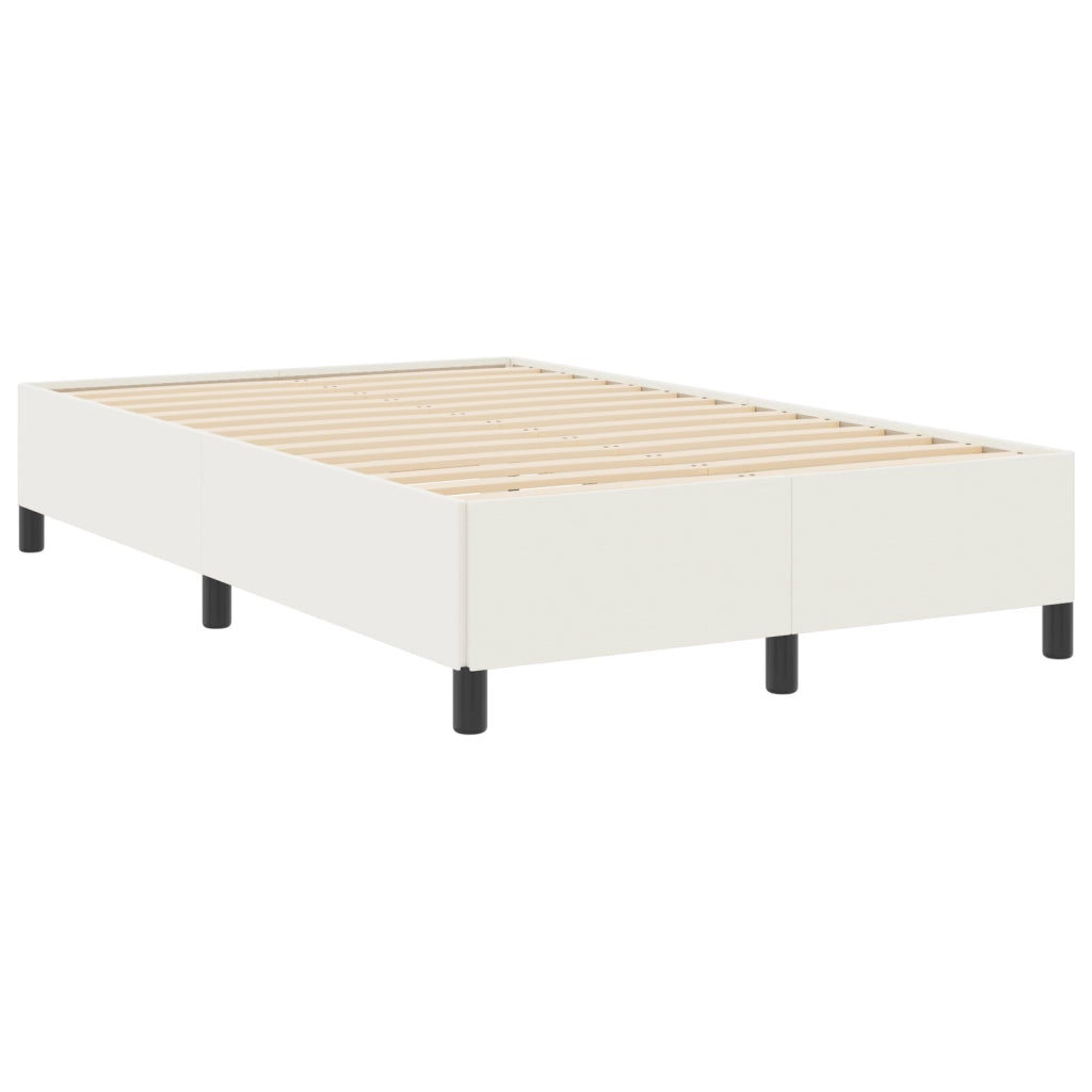 Struttura Letto Crema 120x190 cm in Tessuto A Coste