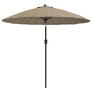 Ombrellone da Esterni con Palo in Alluminio 270 cm Grigio Talpa cod mxl 57781