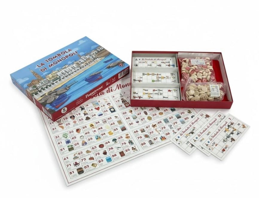 Tombola Edizione Città di Monopoli Palmitessa - Made in Italy - gioco di società, per tutta la famiglia